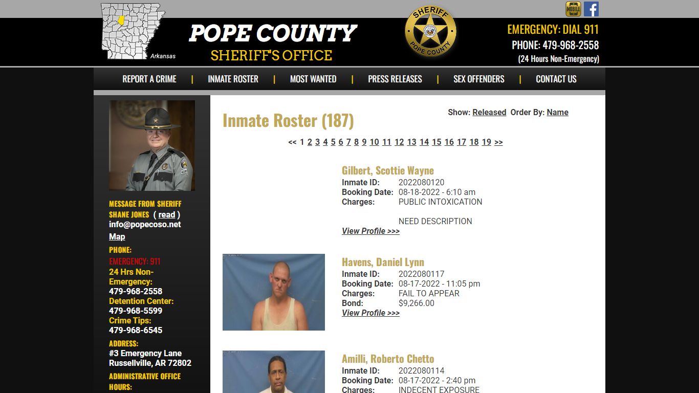 Inmate Roster - Current Inmates Booking Date Descending - Pope County ...